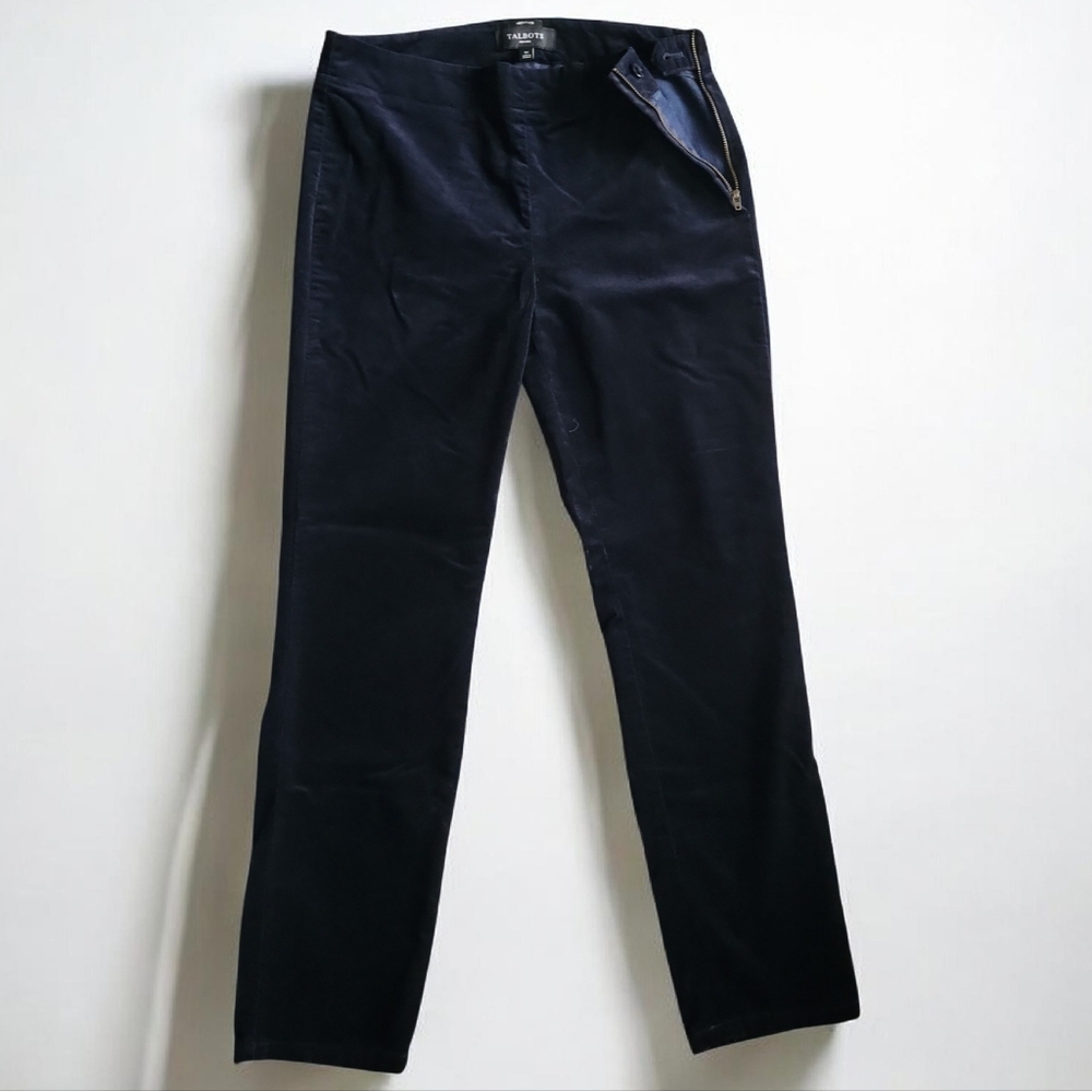 Talbots Velvet Navy Women's Pants-Size 6 Petit